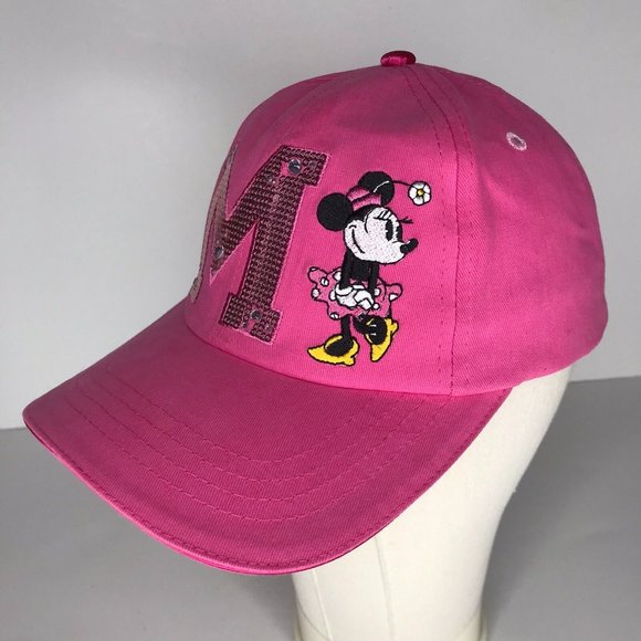 Disney Minnie Mouse Pink Sequin Girls Adjustable Hat - Picture 7 of 11
